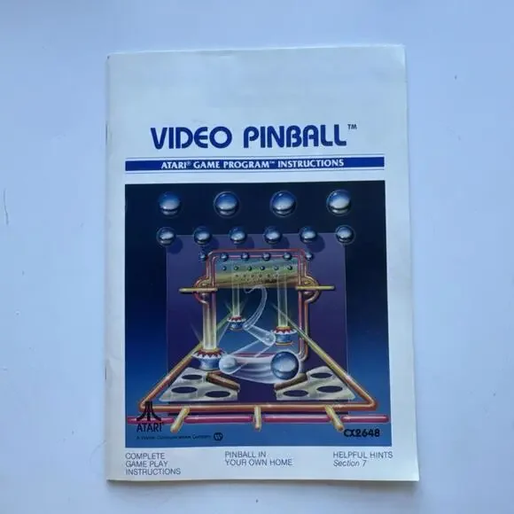Video Pinball Atari Video Computer System Game Program - Picture 8 of 9